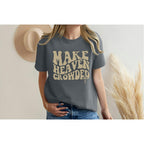Make Heaven Crowded T-Shirt Women Oversized Christian Shirt Inspirational Graphic Tee Short Sleeve Top