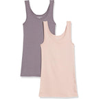 Amazon Essentials Women's Slim-Fit Ribbed Scoop Neck Tank Tops