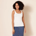 Women's Thin Strap Tank Top White