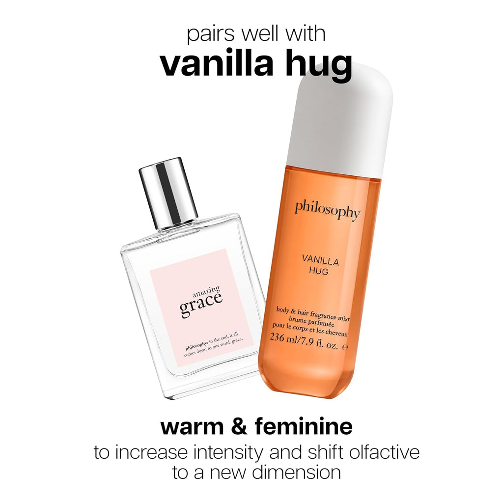 philosophy amazing grace perfume- clean & floral women's perfume - with notes of bergamot, muguet & musk - long lasting fragrance