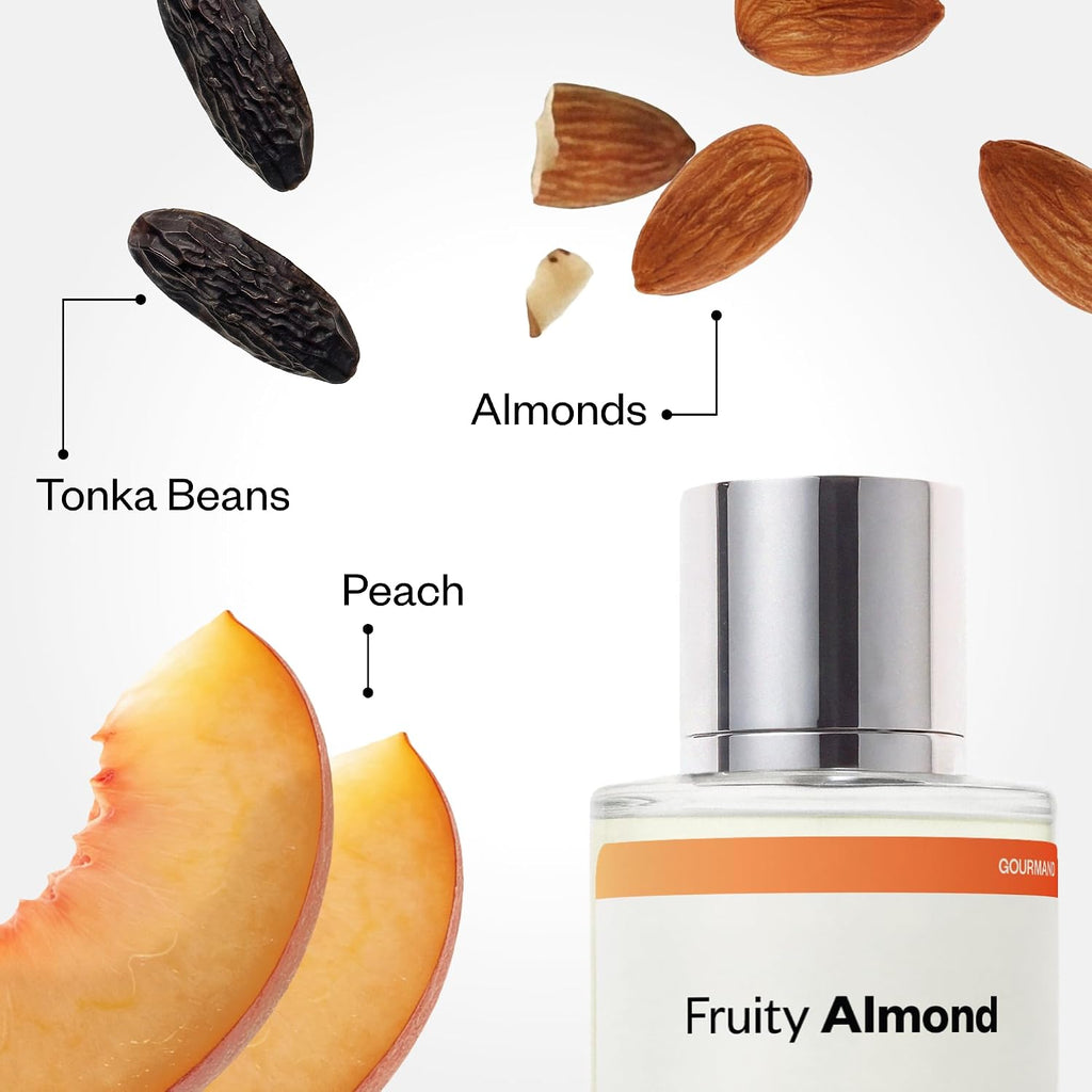 Dossier - Fruity Almond - Eau de Parfum - Perfume Luxury - Pure Infused - Paraben Free - Vegan - For Women - Fragrance 1.7 0z (Spray 50ml)