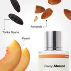 Dossier - Fruity Almond - Eau de Parfum - Perfume Luxury - Pure Infused - Paraben Free - Vegan - For Women - Fragrance 1.7 0z (Spray 50ml)