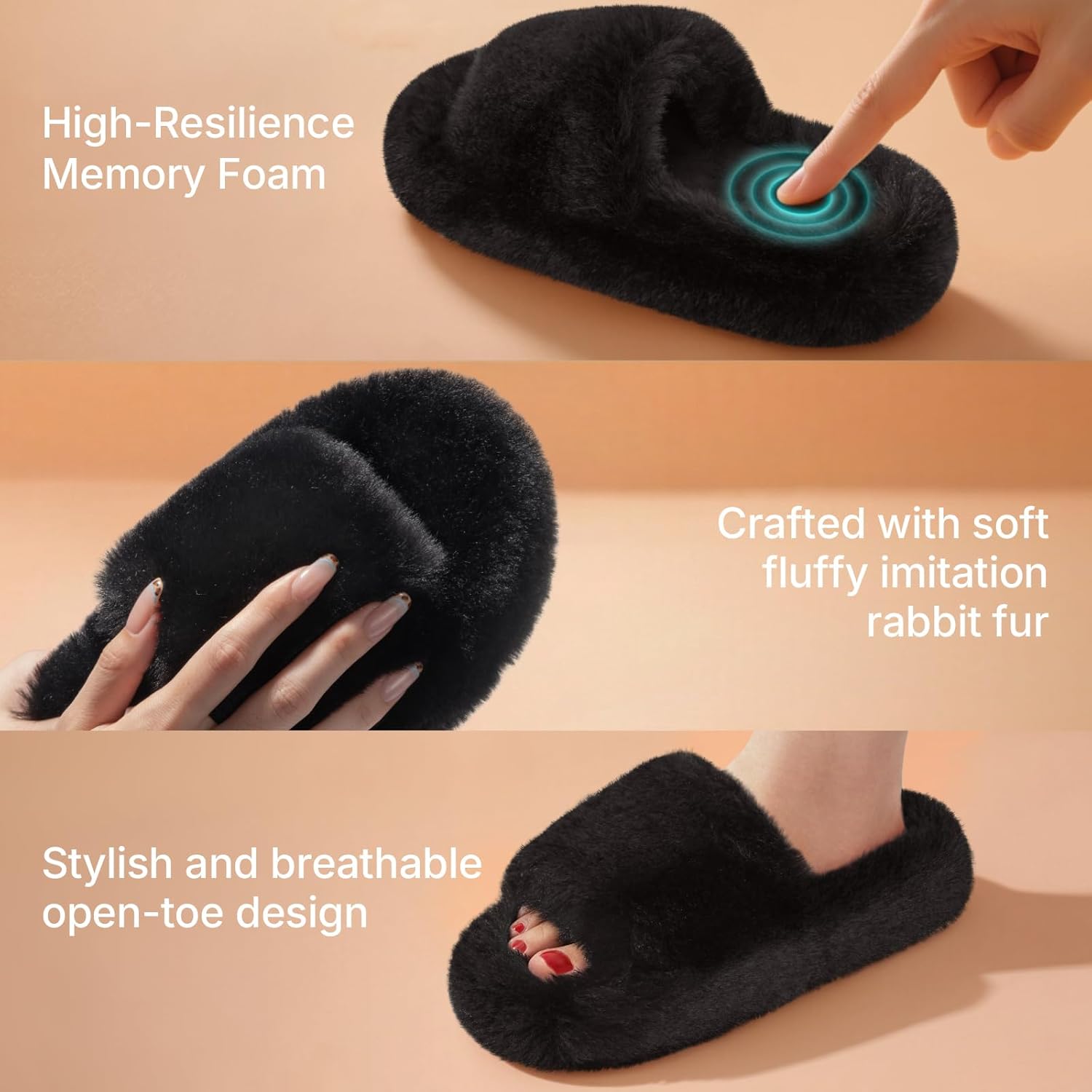 Women's Slippers Arch Black