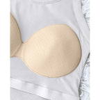 Women's Built-In Bra Racerback Tank Top White