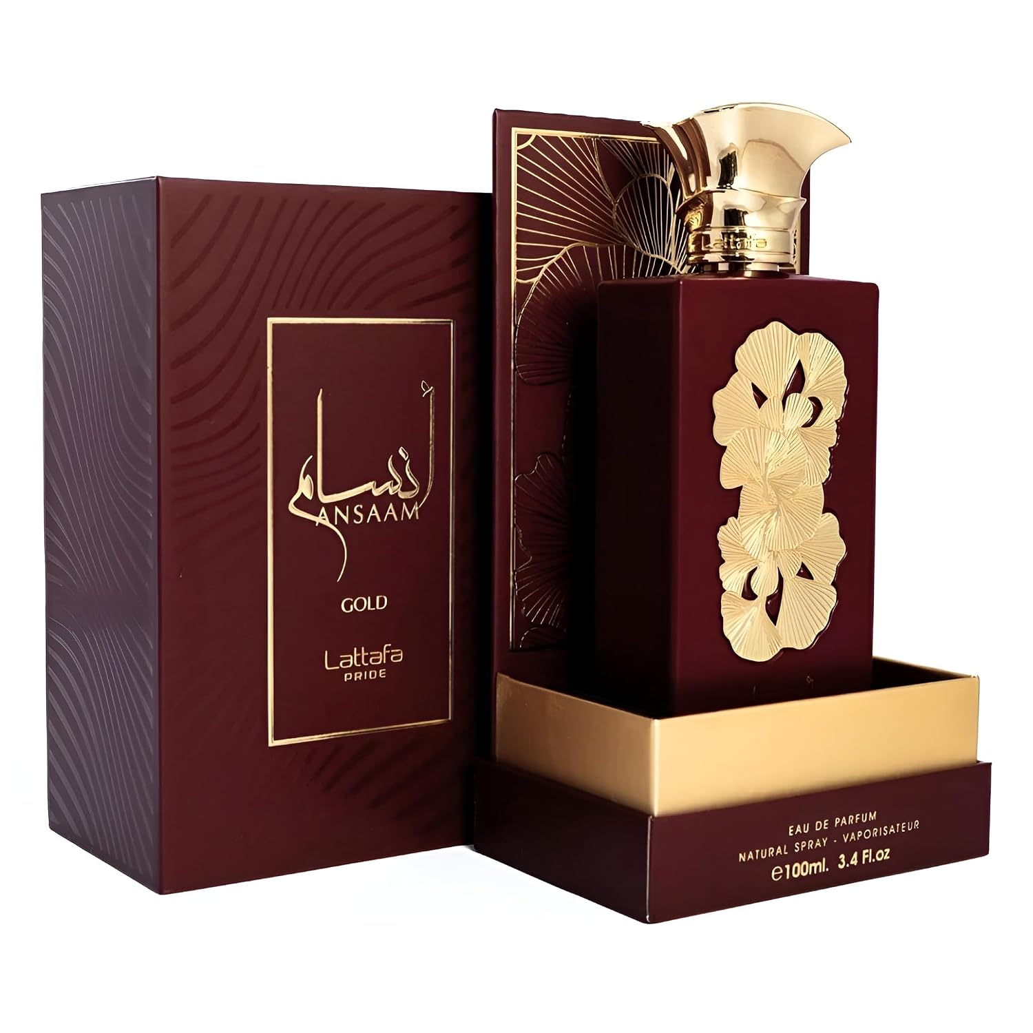 Lattafa Pride Ansaam Gold – Fruity, Floral, Sweet, Musky – Eau de Parfum Spray Long-Lasting Fragrance for Unisex, 3.4 Ounce / 100 ml
