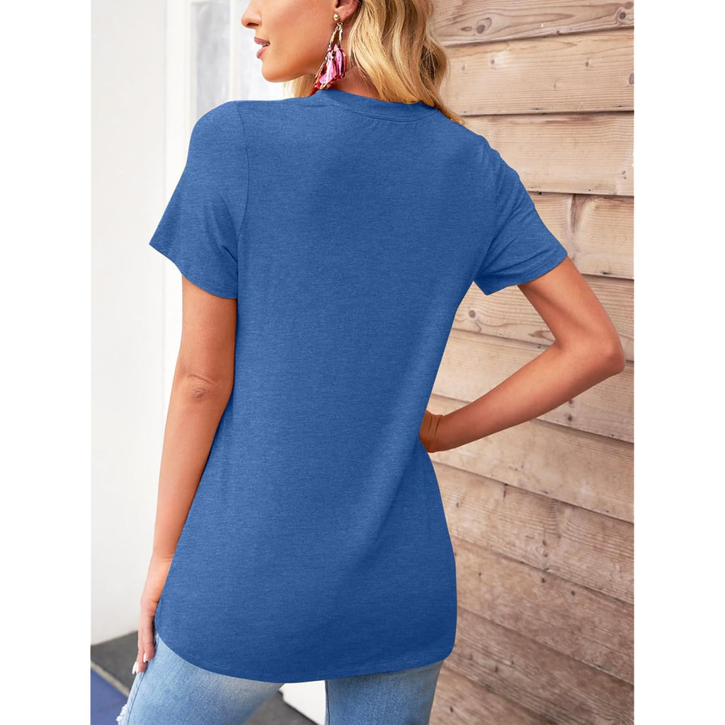 TAKEYAL Women Los Angeles Graphic T Shirts California Letter Print Short Sleeve Tee Loose Casual Tops