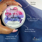 Pink Sugar Cashmere Dusting Powder, Talc Free Body Formula for Women, Soft Scented Skin Care, Gentle Powder for Daily Freshness, 4oz Jar
