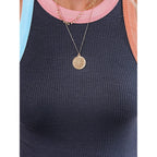 Women's Colorblock Racerback Tank Top Dark Grey