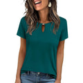 ANRABESS Womens Short Sleeve Tops Summer Tshirts Cute Keyhole Neck Casual Basic Tee Dressy Work 2026 Spring Trendy Outfits