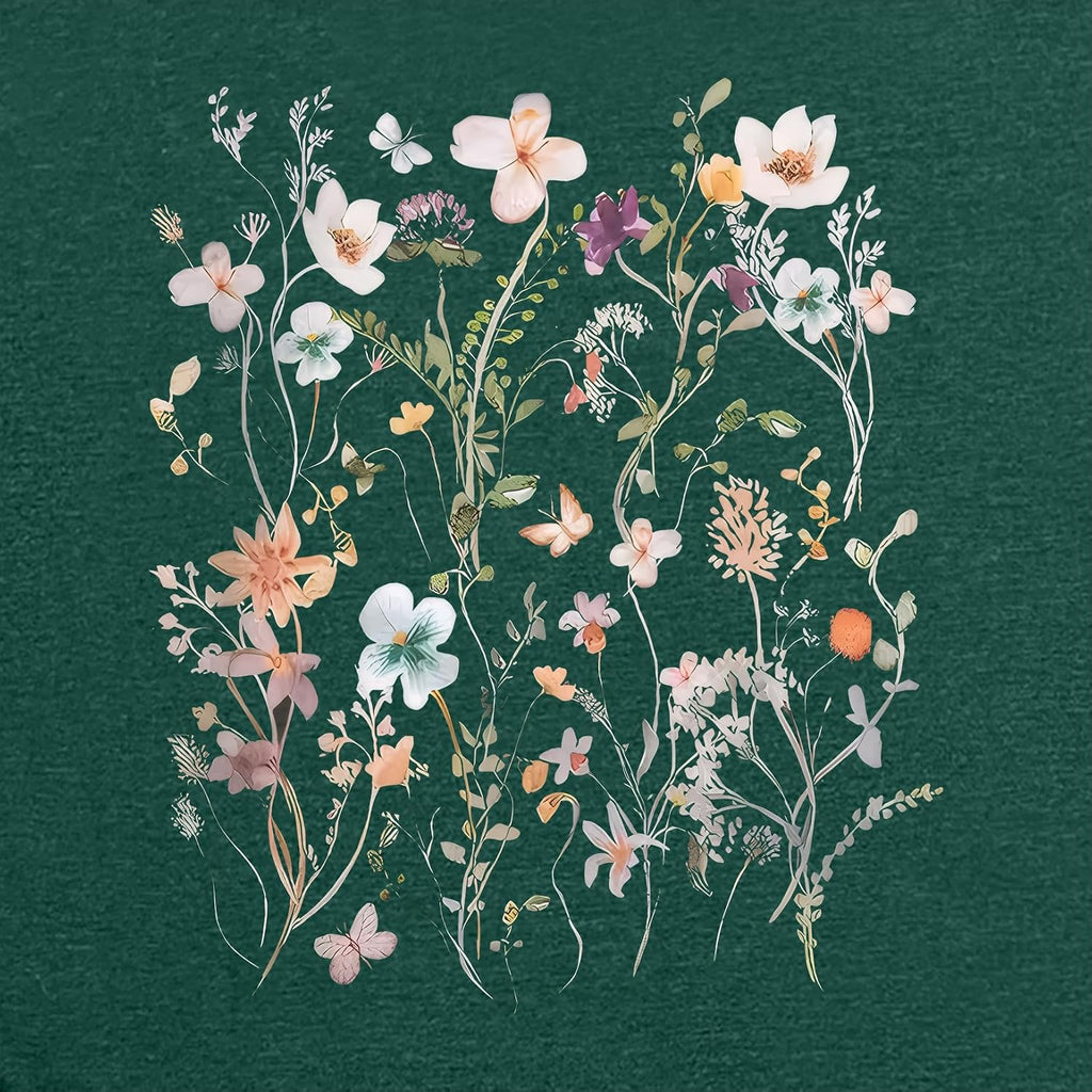 Women Graphic Tee Casual Floral T Shirts