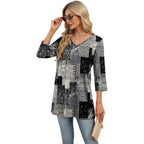 Women's Leggings Fit Plus Tunic Top Floral