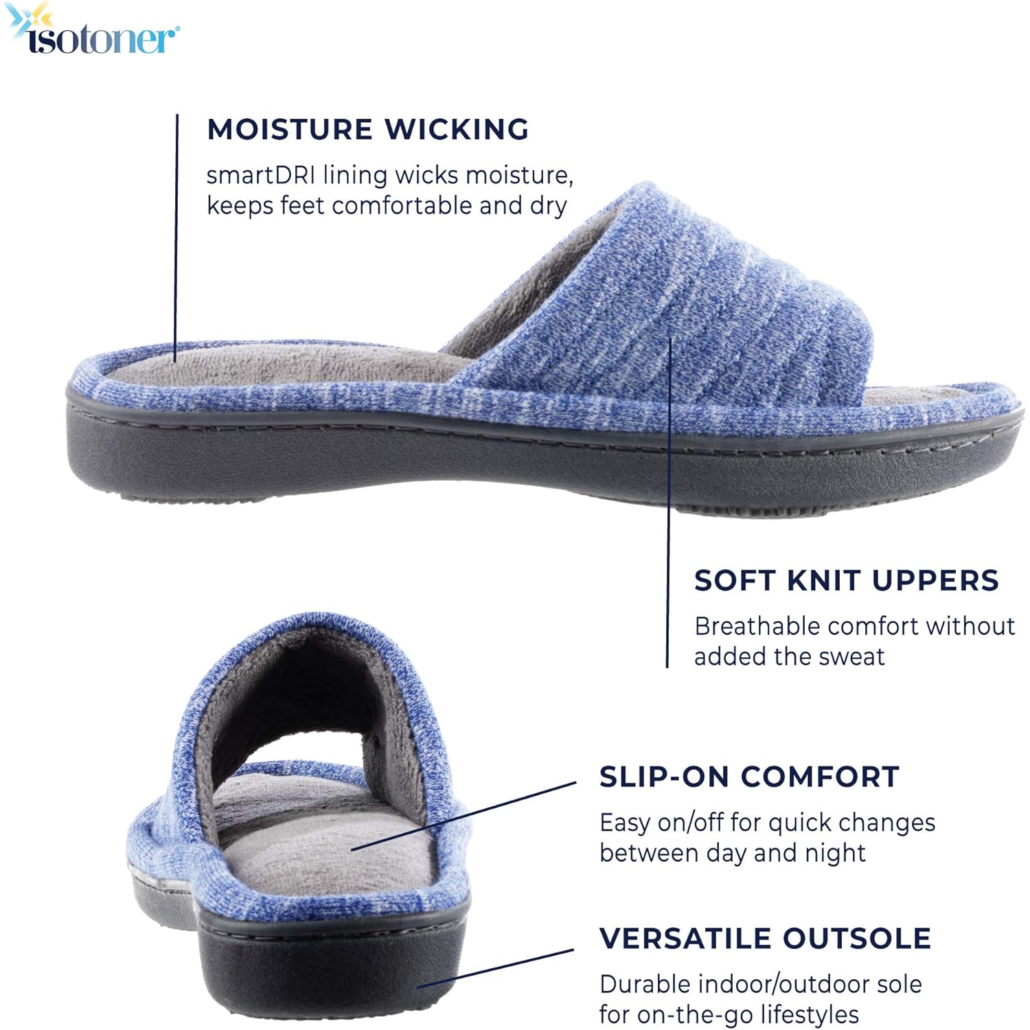 Women's Slippers Knit Sapphire