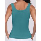 ANRABESS Womens Sleeveless Scoop Neck Tank Top Ribbed Fitted Summer Basic Slim Cute Tops 2026