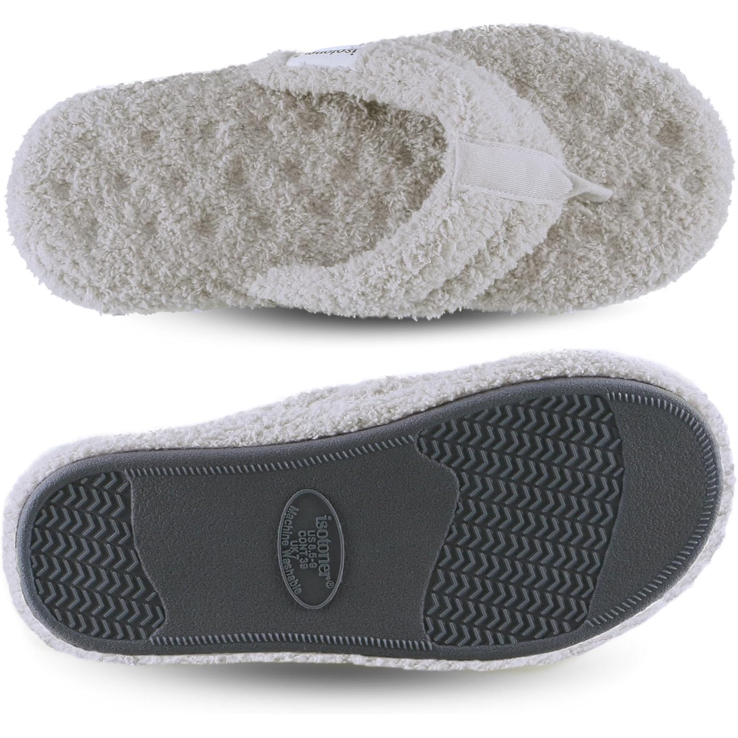 Women's Slippers Plush Light Grey