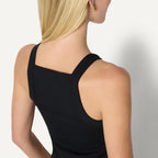 Amazon Essentials Women's Slim-Fit Stretch Rib High-Neck Tank with Consistent Stretch