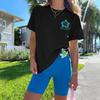 Hawaiian Beach T Shirts for Women Hibiscus Flower Palm Tree Shirt Tropical Graphic Tees Summer Beachy Vacation Tops