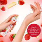 Bodycology Long-Lasting Fragrance Body Mist, Strawberry Cheesecake, 8 fl oz (Pack of 2)