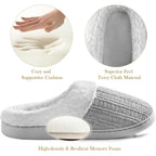 Women's Slippers Knitted A-grey