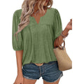 Women's Chest Pleated Tunic Top Avocado