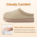 Women's Slippers Suede Beige