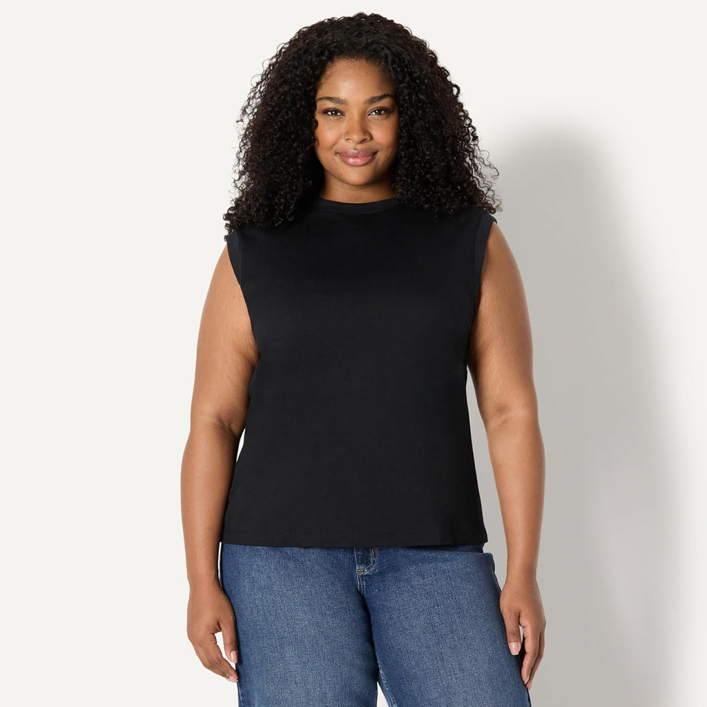 Amazon Essentials Women's Relaxed-Fit Cotton Muscle Tee