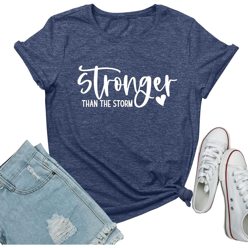 Women Cute Graphic Stronger Tee Shirts