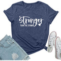Women Cute Graphic Stronger Tee Shirts
