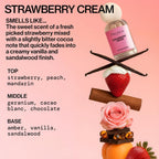 Pacifica Strawberry Cream Perfume for Women – Fruity Floral Eau de Parfum Spray with Strawberry, Vanilla, Jasmine & Sandalwood Notes, Long Lasting, Clean Beauty, 1 fl oz