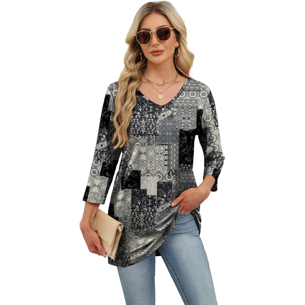 Women's Leggings Fit Plus Tunic Top Floral