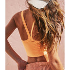 Tank Tops for Women Scoop Neck Crop Tops Athletic Workout Tops Cute Seamless Cami Ribbed Tank Top