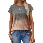 Alaroo Womens Summer Tops Short Sleeve Shirts Crew Neck Cute Trendy Tunic Blouses (S-3XL)