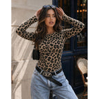 Zeagoo Women Long Sleeve T Shirts Crewneck Slim Fit Tops Going Out Fall Fashion Basic Tee