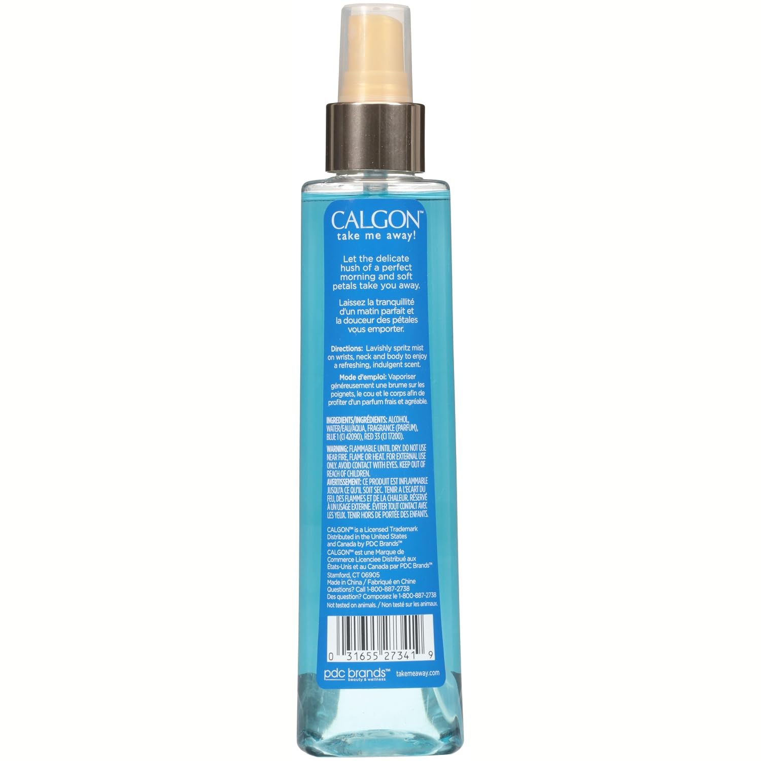 Calgon Morning Glory Fragrance Body Mist 8 oz ( Pack of 3)