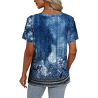 Alaroo Womens Summer Tops 2026 V Neck Short Sleeve Shirts Trendy Dressy Casual Vacation Outfits Printed