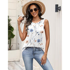 Women's Button Henley Tank Top Bf290
