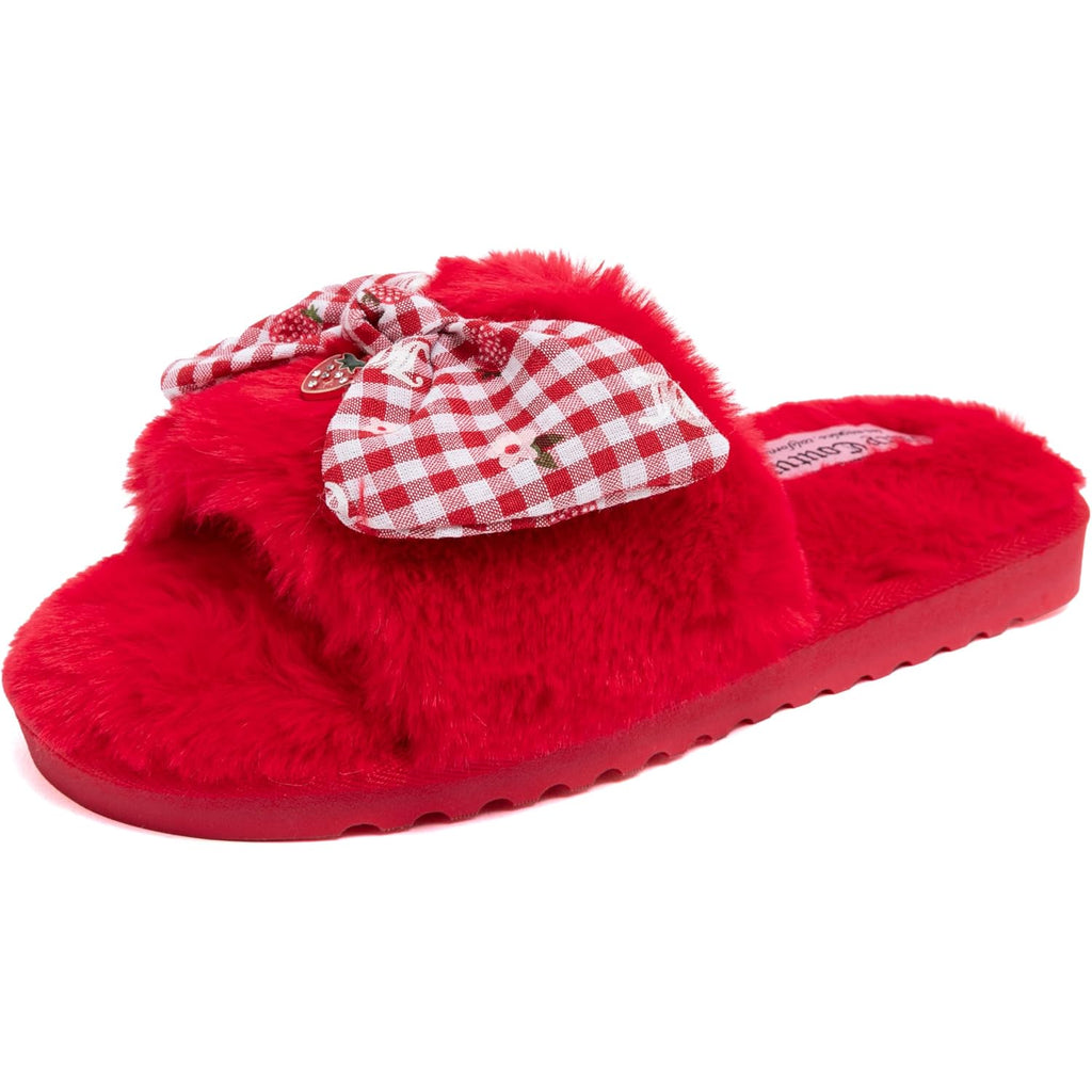 Women's Slippers Slide Red-hedwig