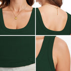 Womens Sleeveless Scoop Neck Tank Top Ribbed Fitted Summer Basic Slim Cute Tops 2026 Y2k Trendy Clothes