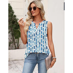 Women's Business Casual V-Neck Tank Top Cx329