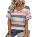 Women's Floral V-Neck Tunic Top Tw669