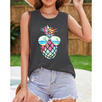 Womens Tank Tops Summer T Shirts Sleeveless Casual Loose Tunic Blouses 2026