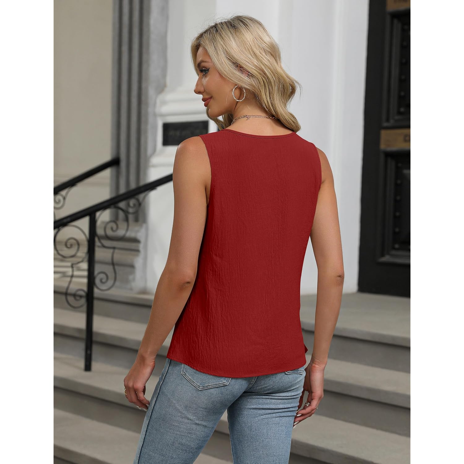 Blooming Jelly Womens Business Casual Tank Top Summer Sleeveless Outfits 2026 Spring Trendy Dressy Work Shirts