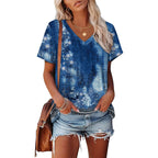 Alaroo Womens Summer Tops 2026 V Neck Short Sleeve Shirts Trendy Dressy Casual Vacation Outfits Printed