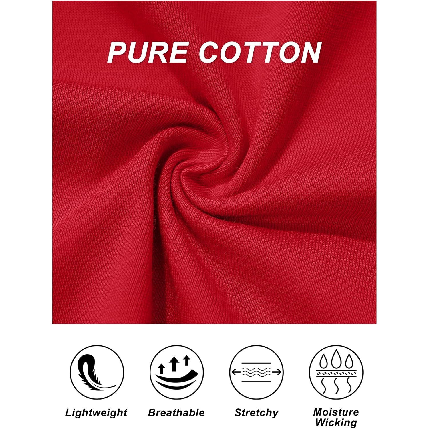 MAGCOMSEN Women's T Shirts Cotton Short Sleeve Shirts Crew-Neck Summer Tops Classic-Fit Tees Breathable Casual Clothes
