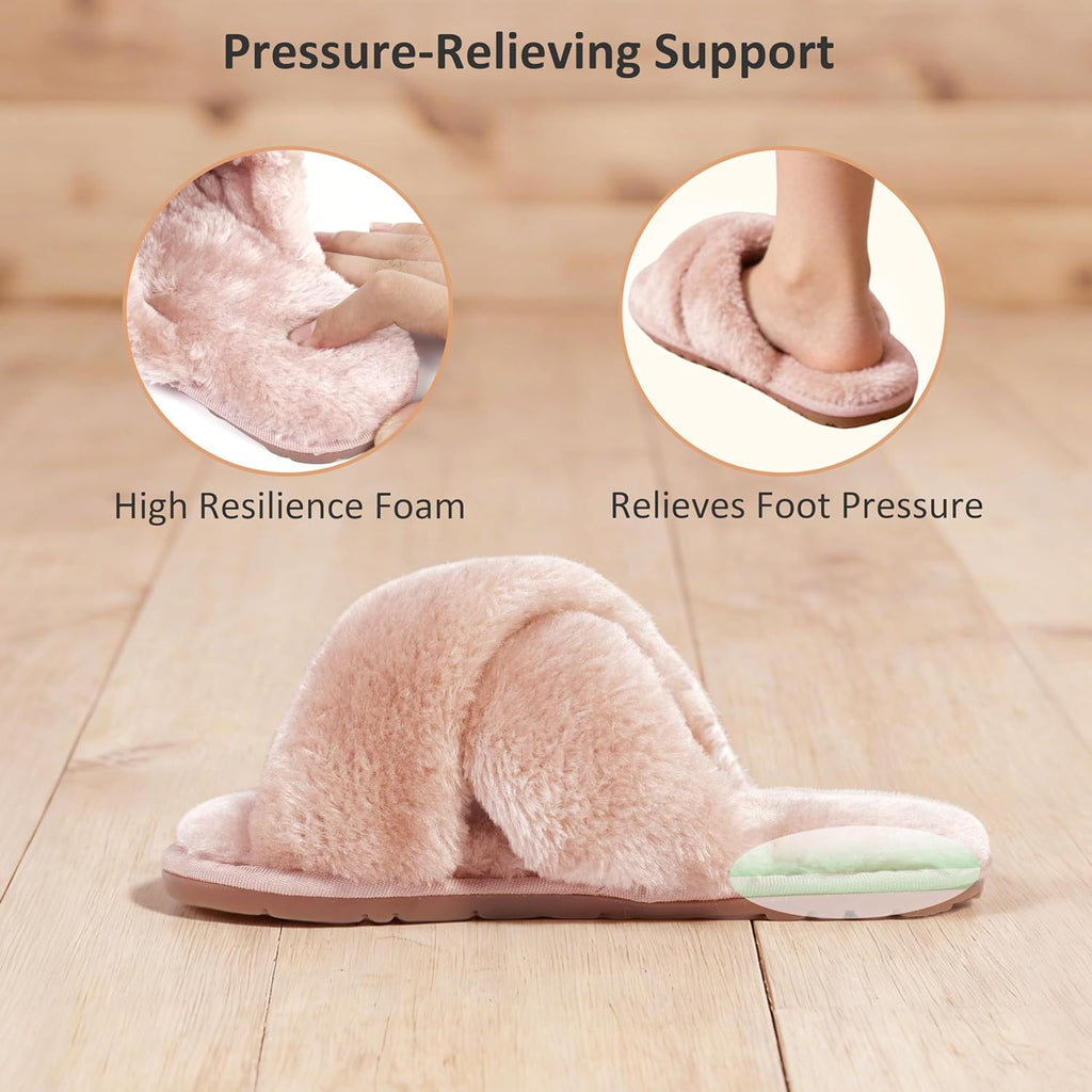 Women's Slippers Plush Pink