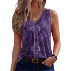Zeagoo Womens Tank Tops Summer Sleeveless Loose Fit Tops V Neck Pleated Shirts Basic Tees Dressy Casual Trendy Clothes