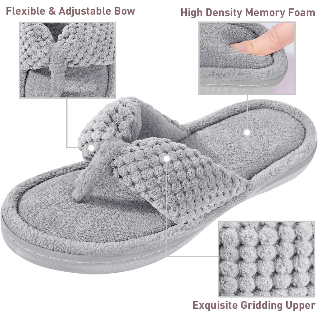 Women's Slippers Thong Grey