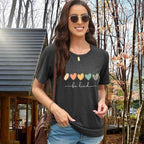 EUOW Tshirts for Womens Graphic Summer Tees Short Sleeve Loose Fit Trendy Tops
