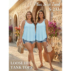 Women's Spaghetti Strap Tank Top Blue