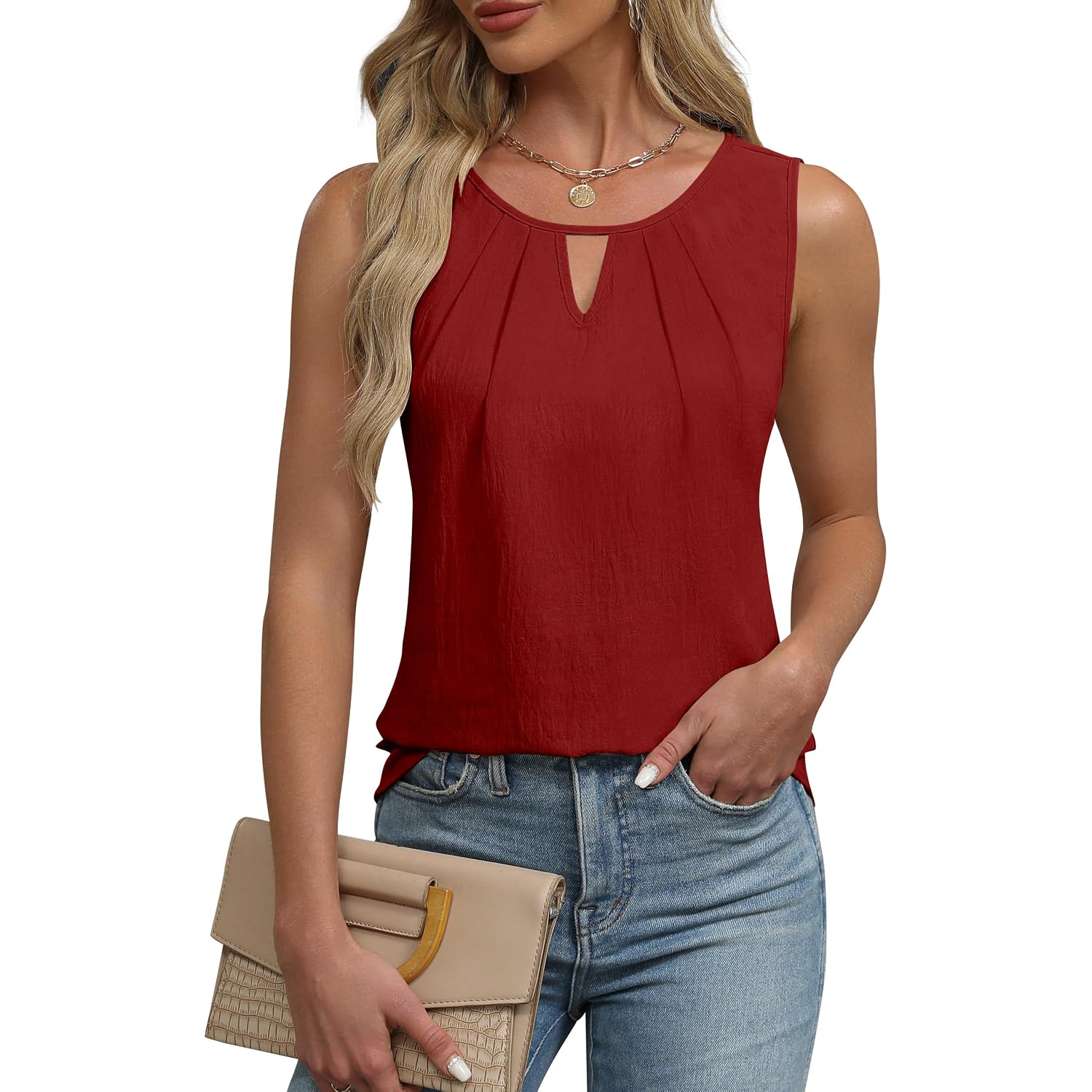 Blooming Jelly Womens Business Casual Tank Top Summer Sleeveless Outfits 2026 Spring Trendy Dressy Work Shirts