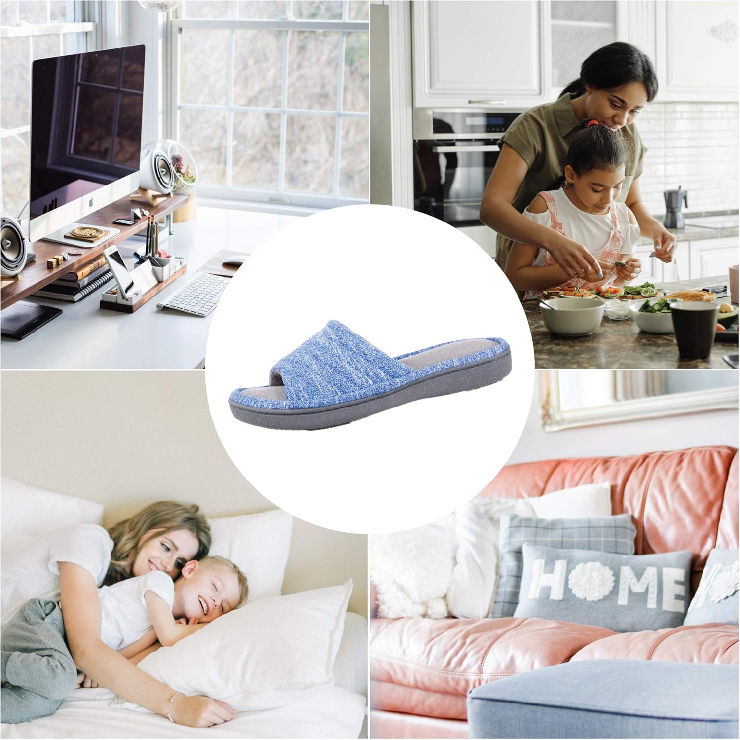 Women's Slippers Knit Sapphire
